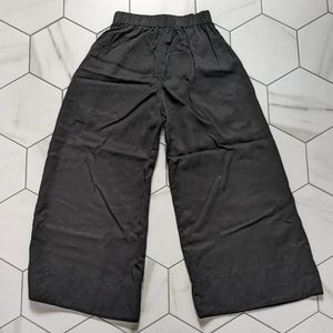 Lauren Winter Wide Leg Pants in Black Tencel